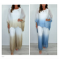 ⏳Beperkte tijd 49% korting!💥 🌸 Elegante loose gradient tweedelige set