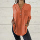 Dameshemd met paillettenprint en V-hals