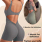 🔥HETE VERKOOP 49% KORTING🔥Bodycon Rugloze Jumpsuit met V-hals en Billenliftend Ontwerp