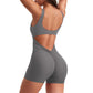 🔥HETE VERKOOP 49% KORTING🔥Bodycon Rugloze Jumpsuit met V-hals en Billenliftend Ontwerp