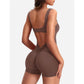 🔥HETE VERKOOP 49% KORTING🔥Bodycon Rugloze Jumpsuit met V-hals en Billenliftend Ontwerp