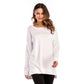 Casual effen kleur top met ronde hals