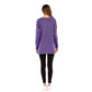 Casual effen kleur top met ronde hals