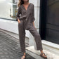 💕49% KORTING💕2-delige damesset - Oversize shirt en broek