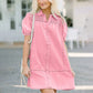 Denim babydoll-jurk voor dames