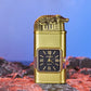 Winddichte aansteker Vintage horloge lunette Jet flame zaklamp