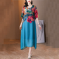 🔥Zomeruitverkoop 49% korting🔥Elegante damesjurk met bloemenprint en grote maten