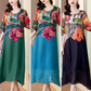 🔥Zomeruitverkoop 49% korting🔥Elegante damesjurk met bloemenprint en grote maten
