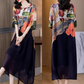 🔥Zomeruitverkoop 49% korting🔥Elegante damesjurk met bloemenprint en grote maten