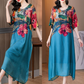 🔥Zomeruitverkoop 49% korting🔥Elegante damesjurk met bloemenprint en grote maten