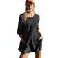 Oversized T-shirt met V-vormige rugromper💖