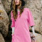 Oversized T-shirt met V-vormige rugromper💖