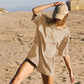 Oversized T-shirt met V-vormige rugromper💖