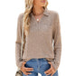 🔥Nieuw product🔥Dames V-hals trui met kraag