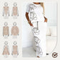❤️‍🔥Hete verkoop 49% KORTING🔥Dames casual tweedelig bloemen T-shirt en mid-length rok set