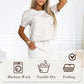 ❤️‍🔥Hete verkoop 49% KORTING🔥Dames casual tweedelig bloemen T-shirt en mid-length rok set