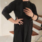Dames casual ronde hals lange mouw jurk