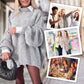 ⚡Zwarte Vrijdag-promotie 49% KORTING⚡Casual losse effen kleur Mockneck zachte trui