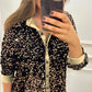 ✨Dames revers button-down glinsterend feestshirt✨