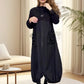 🎄Kerstuitverkoop - 49% KORTING👗Mockneck jurk met lange mouwen en trekkoord
