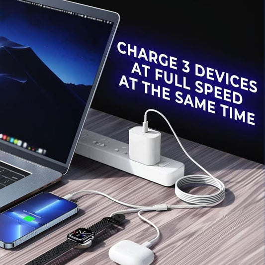 3-in-1 USB-C-oplaadkabel